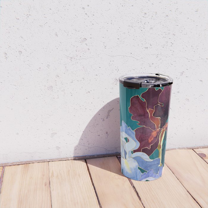 Iris Abstract Travel Mug Gallery Image 4