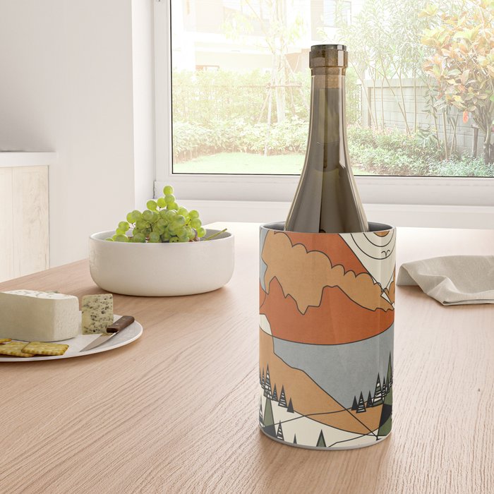 Wild Abstract Landscape 3 Wine Chiller Gallery Image 4