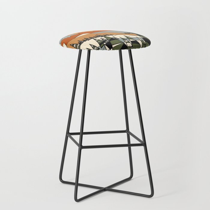 Wild Abstract Landscape 3 Stool Gallery Image 1