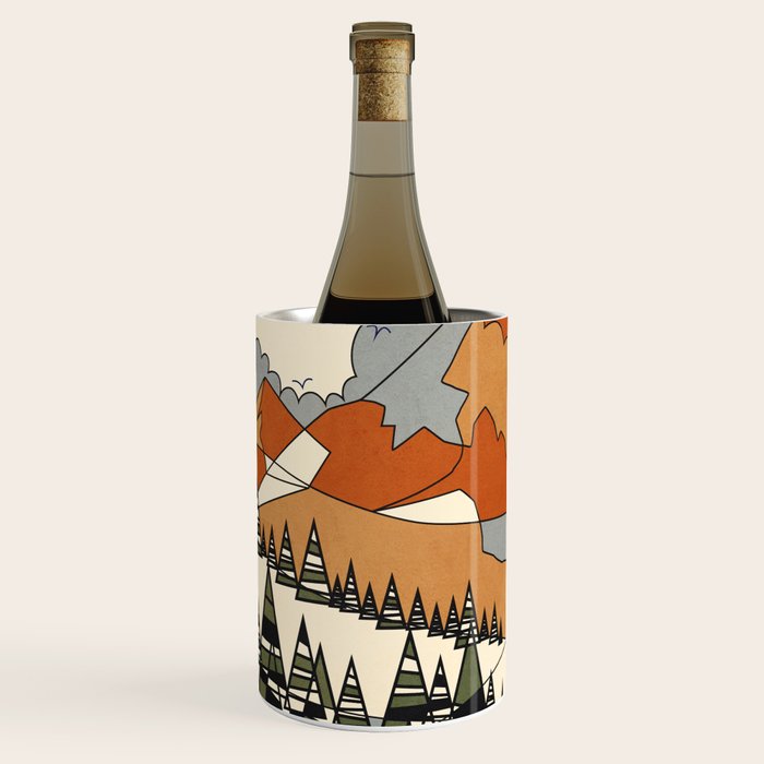 Wild Abstract Landscape 3 Wine Chiller Gallery Image 2