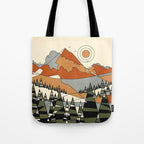Wild Abstract Landscape 3 Tote Bag Gallery Image 1