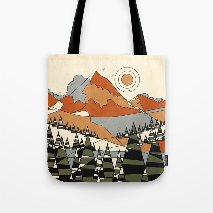 Wild Abstract Landscape 3 Tote Bag Gallery Image 1