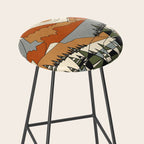 Wild Abstract Landscape 3 Stool Gallery Image 2