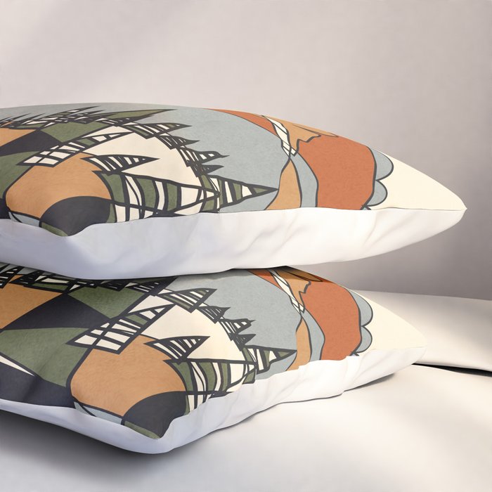 Wild Abstract Landscape 3 Pillow Sham Gallery Image 3