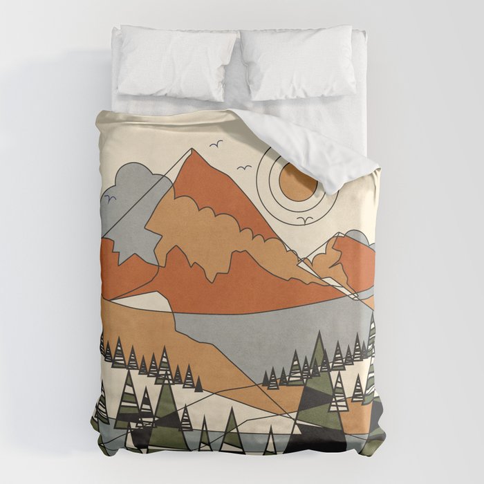 Wild Abstract Landscape 3 Duvet Cover Gallery Image 1