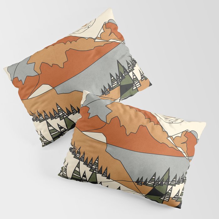 Wild Abstract Landscape 3 Pillow Sham Gallery Image 3