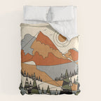 Wild Abstract Landscape 3 Comforter Gallery Image 6