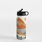 Wild Abstract Landscape 3 Water Bottle Gallery Image 1