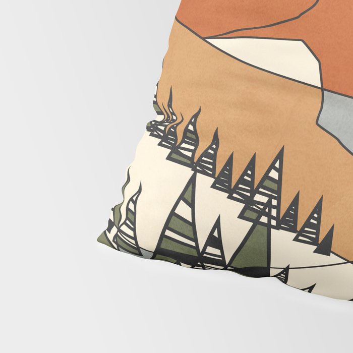 Wild Abstract Landscape 3 Pillow Sham Gallery Image 4