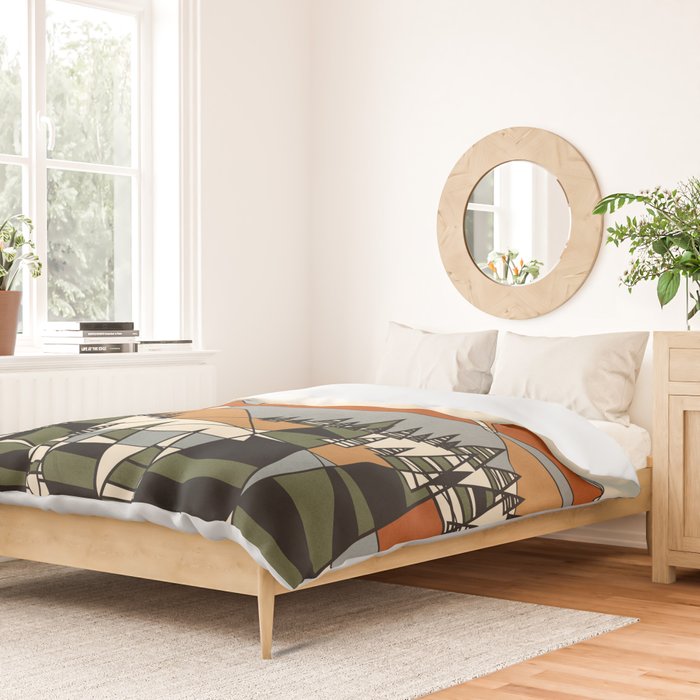 Wild Abstract Landscape 3 Duvet Cover Gallery Image 2