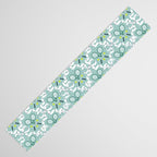 Tennis Trellis Bows in Teal Table Runner Gallery Image 3