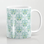 Tennis Trellis Bows in Teal Coffee Mug Gallery Image 1