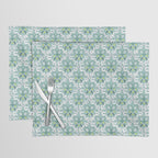 Tennis Trellis Bows in Teal Placemat Gallery Image 1