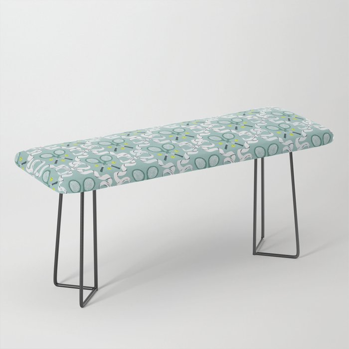 Tennis Trellis Bows in Teal Bench Gallery Image 1