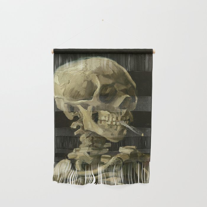 Vincent van Gogh - Skull of a Skeleton with Burning Cigarette Wall Hanging Gallery Image 1