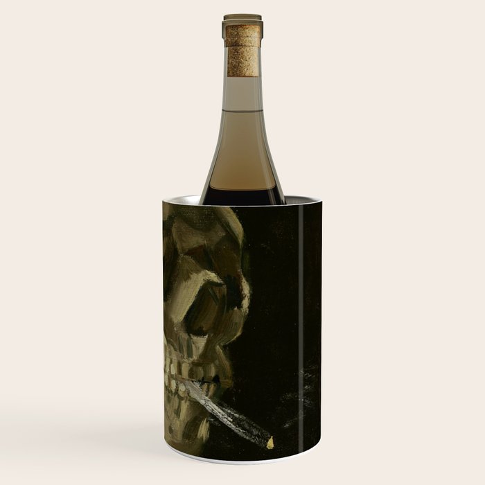 Vincent van Gogh - Skull of a Skeleton with Burning Cigarette Wine Chiller Gallery Image 3