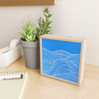 French Blue Ocean Waves Mini Art Print Gallery Image 2