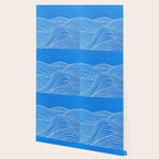 French Blue Ocean Waves Wallpaper Gallery Image 2