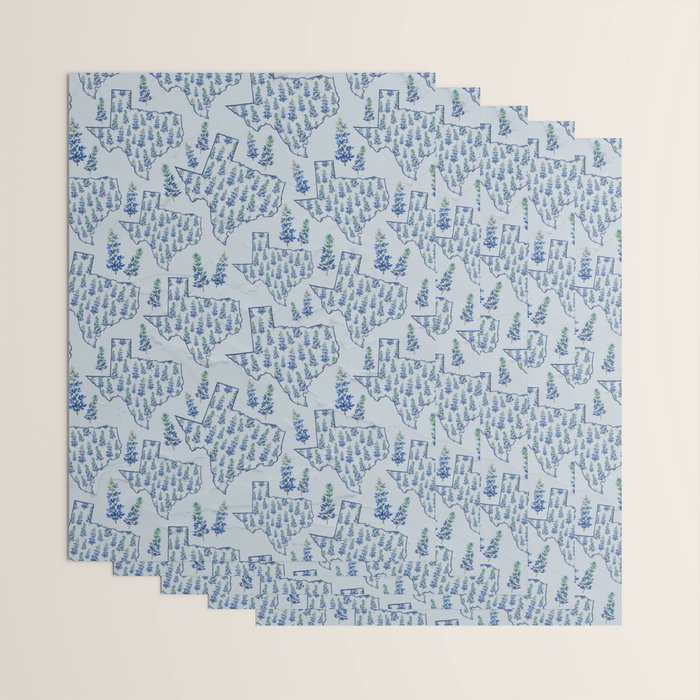 Texas Blue Bonnets Wrapping Paper Gallery Image 3