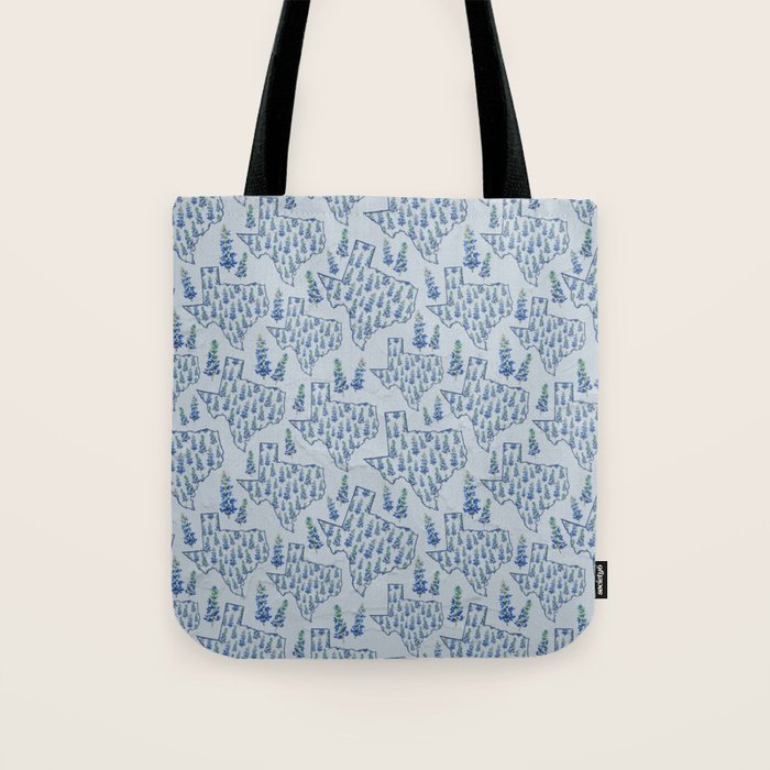 Texas Blue Bonnets Tote Bag Gallery Image 1