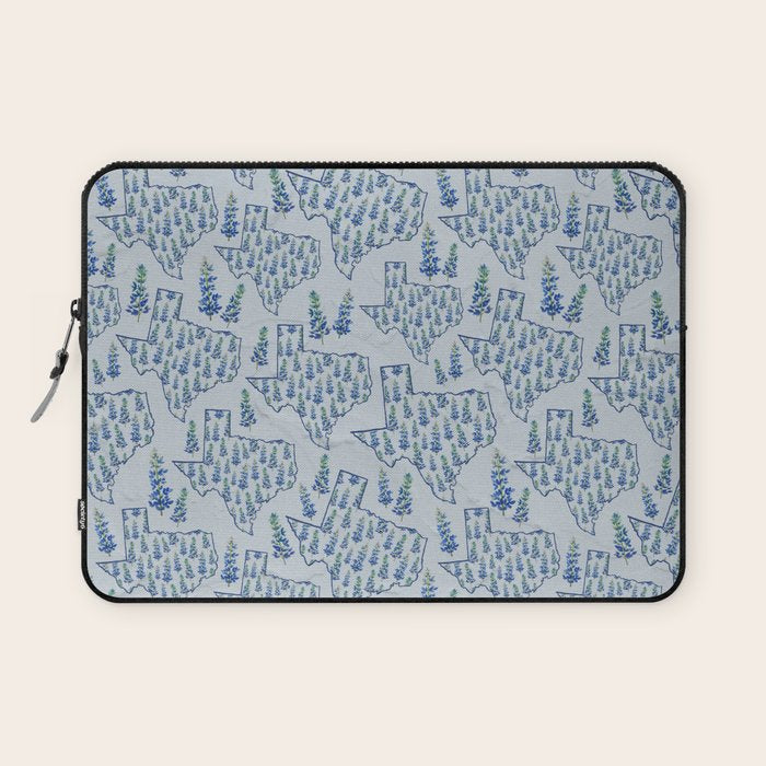 Texas Blue Bonnets Laptop Sleeve Gallery Image 1
