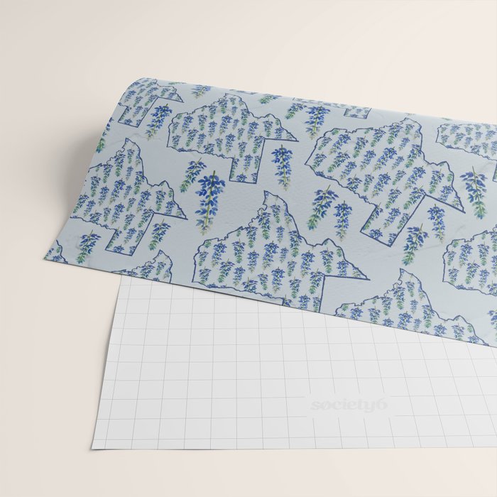 Texas Blue Bonnets Wrapping Paper Gallery Image 2