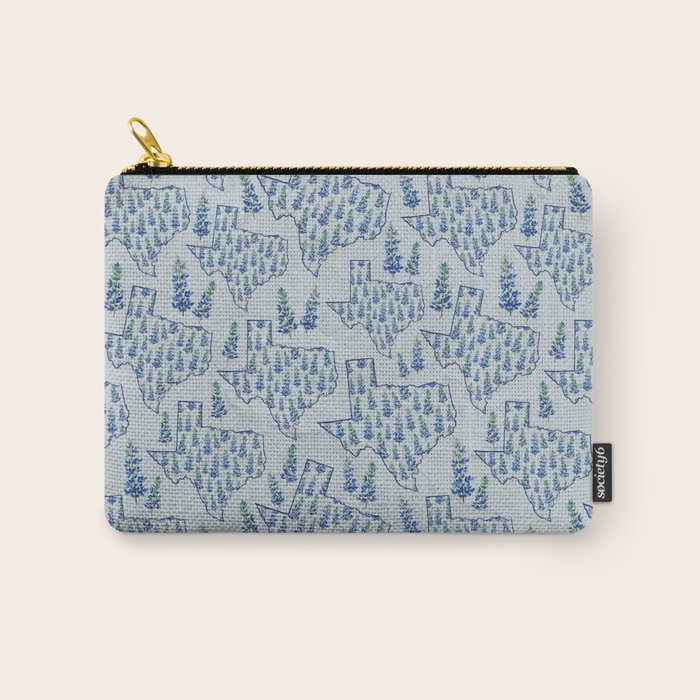 Texas Blue Bonnets Carry All Pouch Gallery Image 1