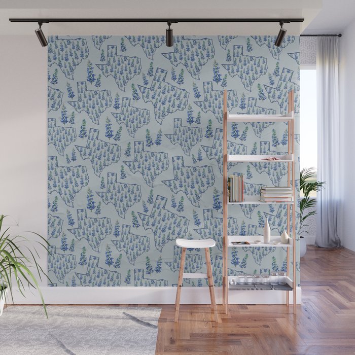 Texas Blue Bonnets Wall Mural Gallery Image 1