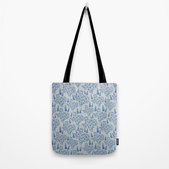 Texas Blue Bonnets Tote Bag Gallery Image 2