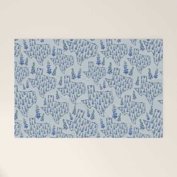 Texas Blue Bonnets Welcome Mat Gallery Image 1