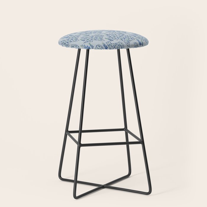 Texas Blue Bonnets Stool Gallery Image 1