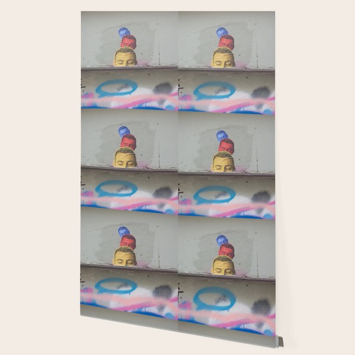 Layered Street Art Portrait Wallpaper Gallery Image 2