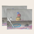 Layered Street Art Portrait Placemat Gallery Image 1