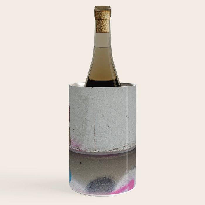 Layered Street Art Portrait Wine Chiller Gallery Image 3