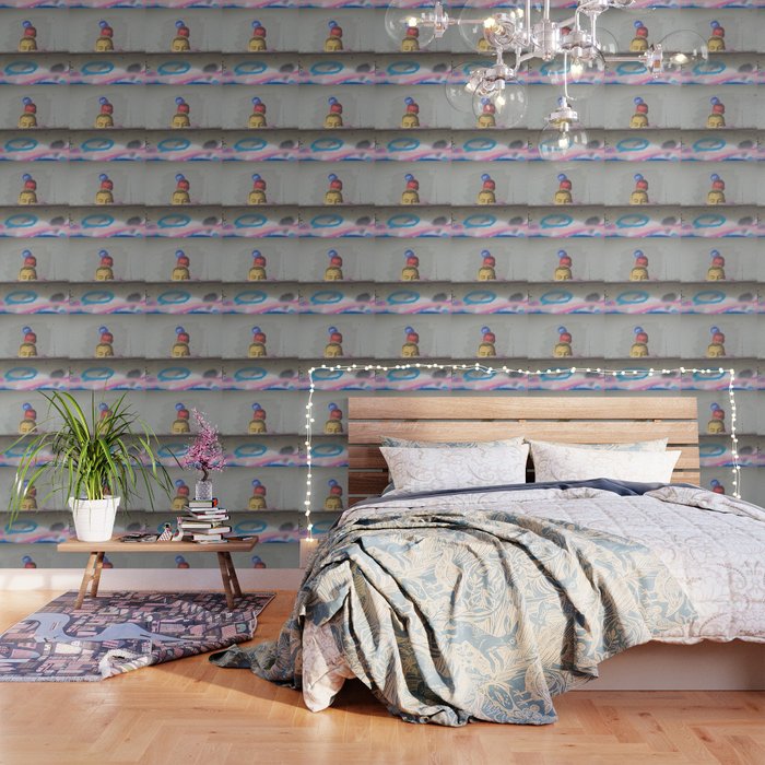 Layered Street Art Portrait Wallpaper Gallery Image 1