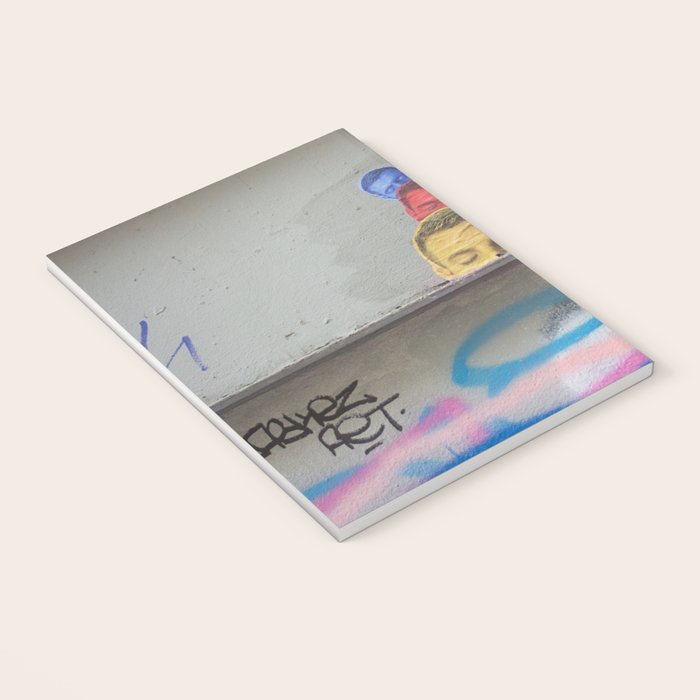 Layered Street Art Portrait Notebook Gallery Image 3