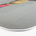 Layered Street Art Portrait Bath Mat Gallery Image 3