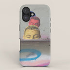 Layered Street Art Portrait iPhone Case Gallery Image 1