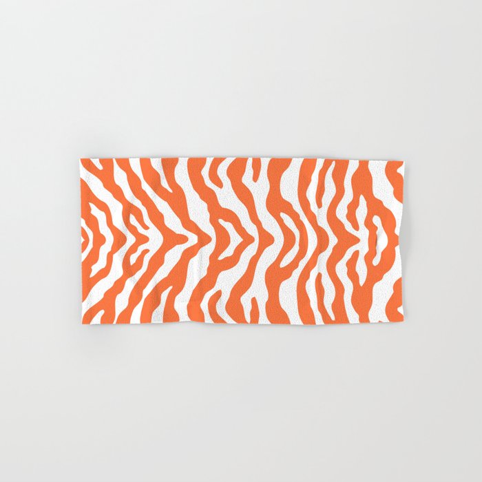 Zebra Wild Animal Print Orange Towels Gallery Image 1