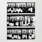 Wine Bottles in Black And White #decor #society6 #buyart Poster Gallery Image 4