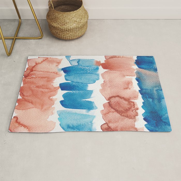 3  Watercolor November 2021 211130 Painting Valourine Original Design Color Bright Modern Contemporary  Rug Gallery Image 1