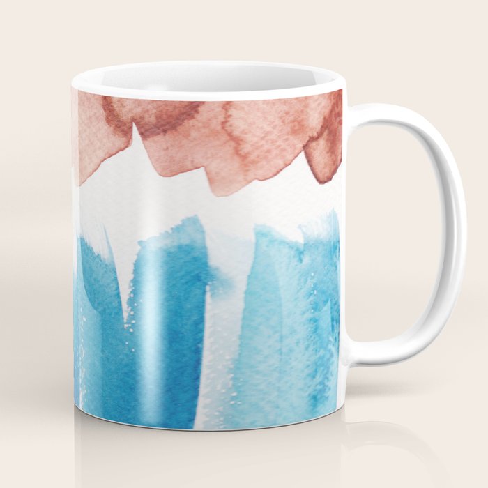 3  Watercolor November 2021 211130 Painting Valourine Original Design Color Bright Modern Contemporary  Coffee Mug Gallery Image 1