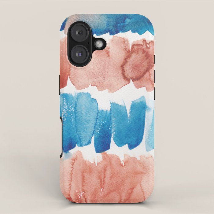 3  Watercolor November 2021 211130 Painting Valourine Original Design Color Bright Modern Contemporary  iPhone Case Gallery Image 1