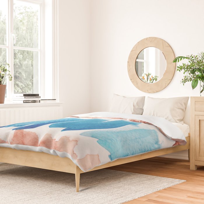 3  Watercolor November 2021 211130 Painting Valourine Original Design Color Bright Modern Contemporary  Duvet Cover Gallery Image 2