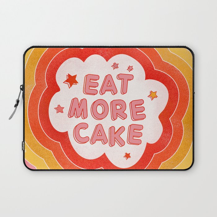 EAT MORE CAKE Laptop Sleeve Gallery Image 1