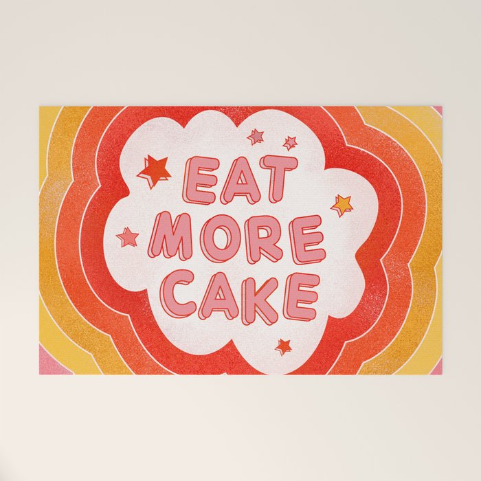 EAT MORE CAKE Welcome Mat Gallery Image 1