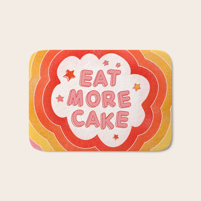 EAT MORE CAKE Bath Mat Gallery Image 1