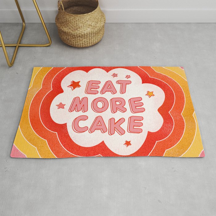 EAT MORE CAKE Rug Gallery Image 1