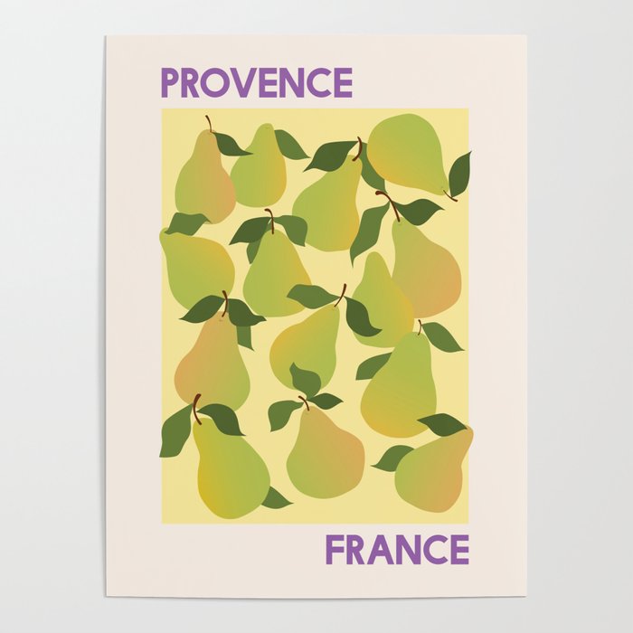 Fruit Market Provence France Pears Poster Gallery Image 1