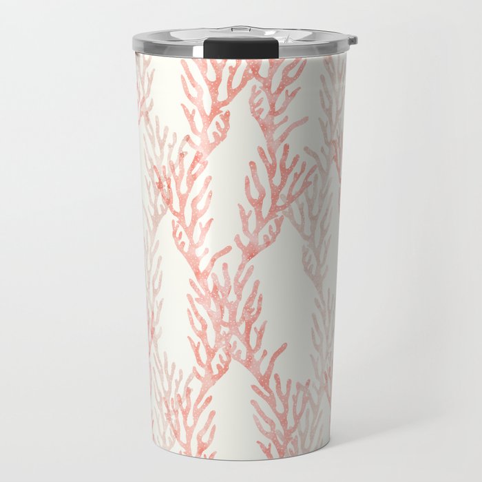 coral - warm pink Travel Mug Gallery Image 1